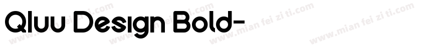 QIuu Design Bold字体转换